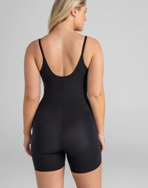 Open-Bust Mid-Thigh Bodysuit